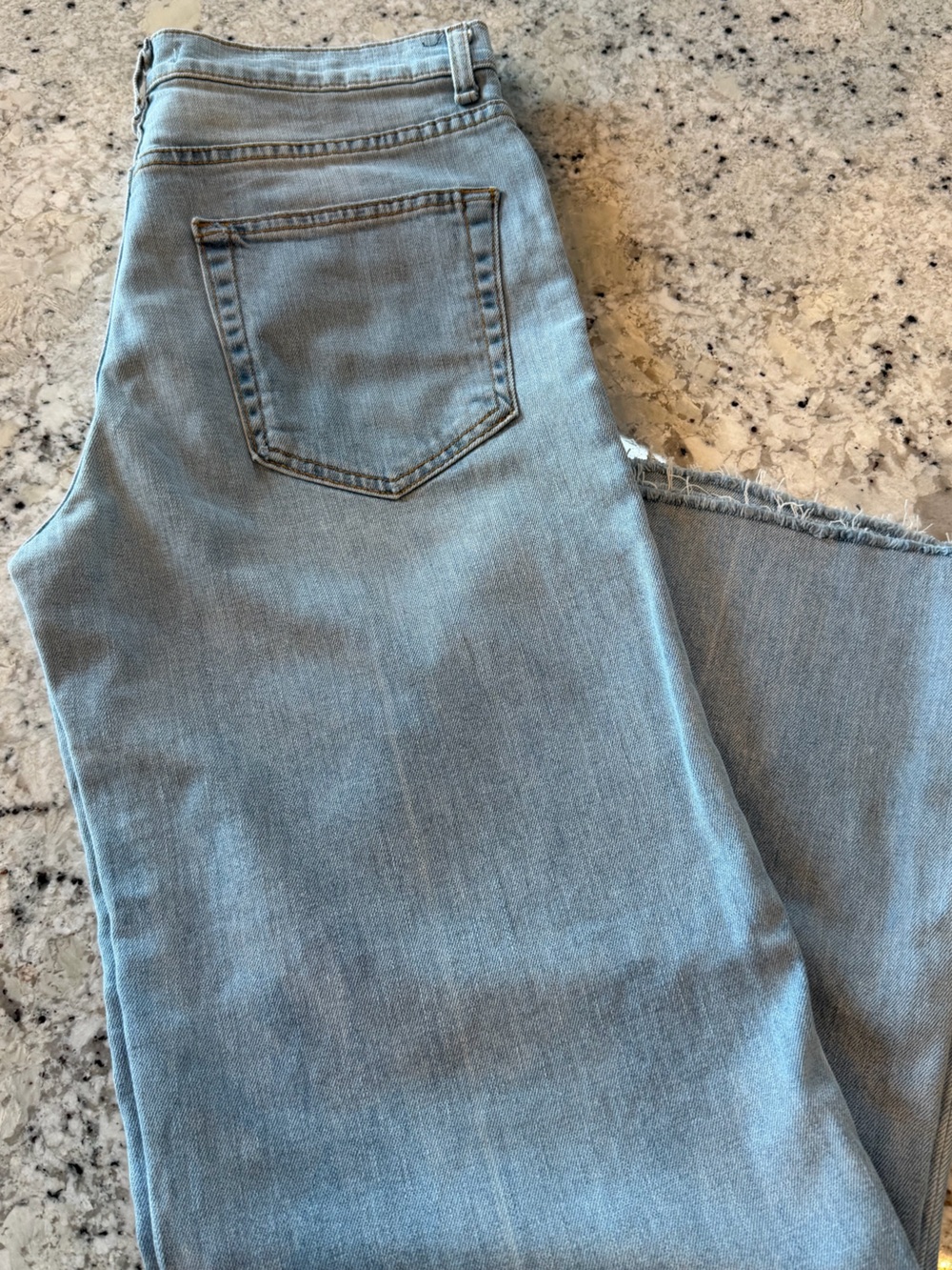 NWOT ASKK NY Zumba Light Blue Wide-Leg Crop 28 - Picture 5 of 11